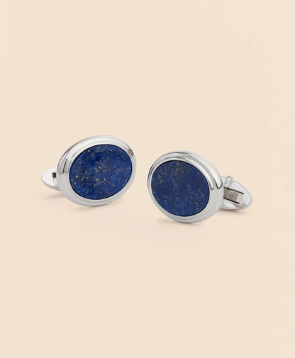 Sterling Silver Oval Rhodium-Plated Cufflinks | Brooks Brothers on sale