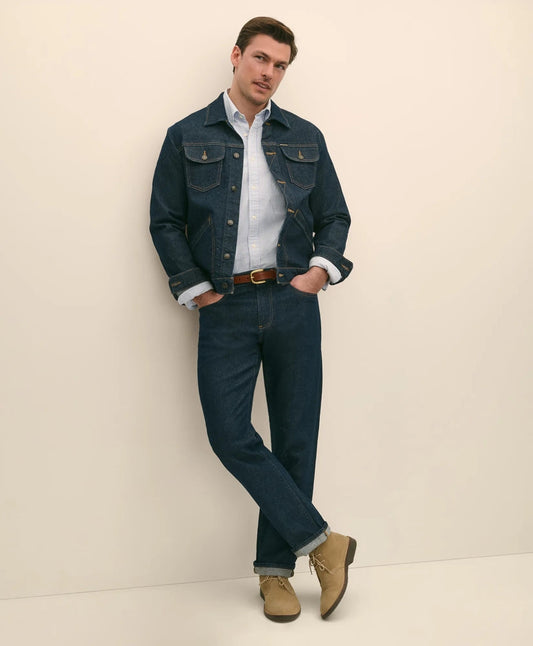 Straight Fit Denim Jeans | Brooks Brothers discount