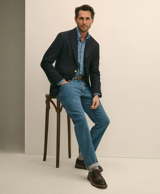 Straight Fit Denim Jeans | Brooks Brothers on sale