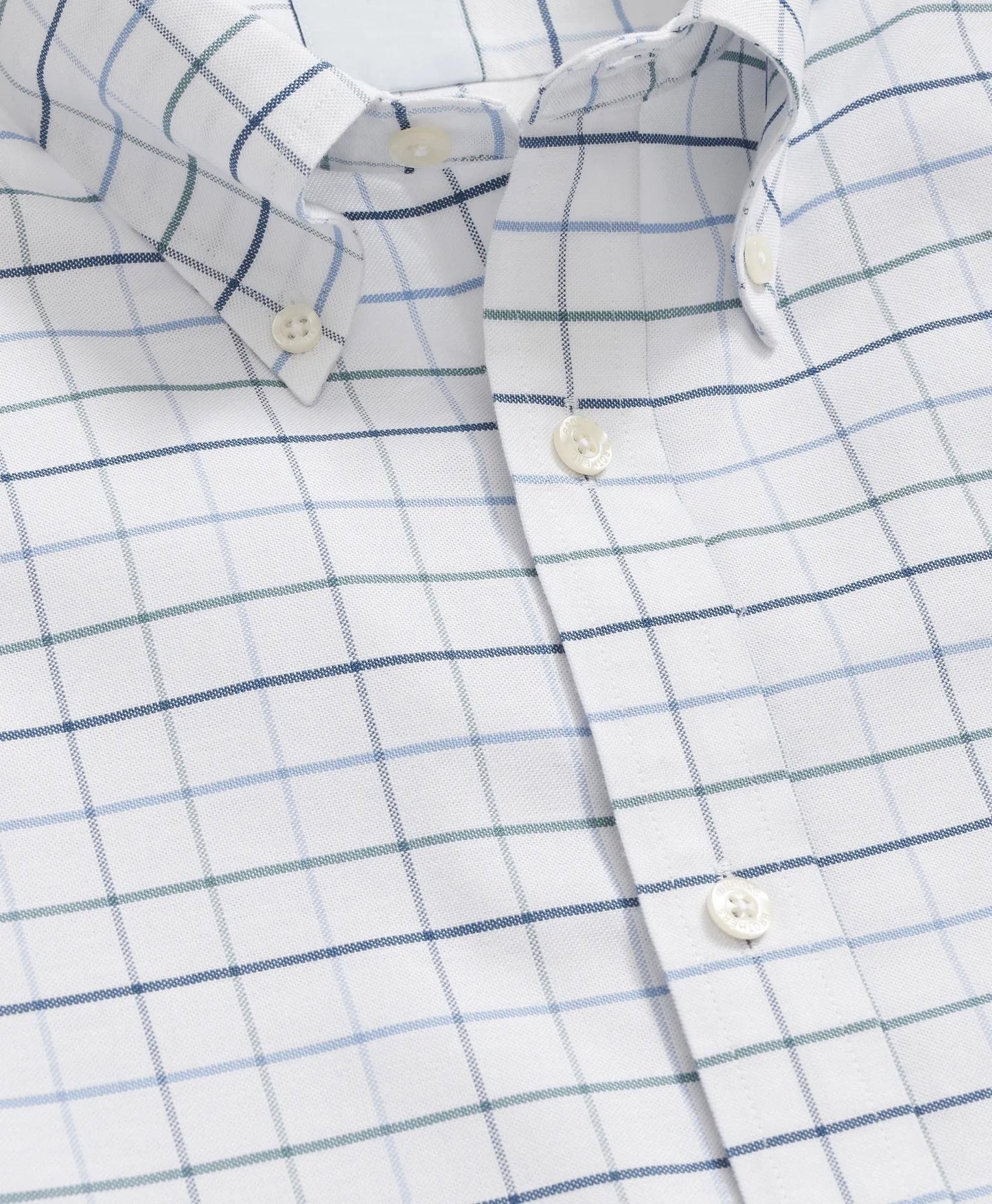 Stretch Cotton Non-Iron Oxford Polo Button Down Collar, Fine Windowpane Shirt | Brooks Brothers discount