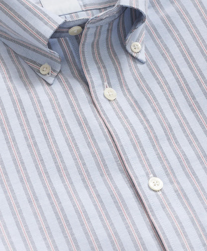 Stretch Cotton Non-Iron Oxford Polo Button Down Collar, Striped Shirt | Brooks Brothers sale