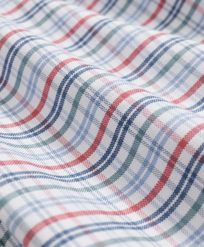 Stretch Cotton Non-Iron Oxford Polo Button Down Collar, Windowpane Short-Sleeve Shirt | Brooks Brothers on sale