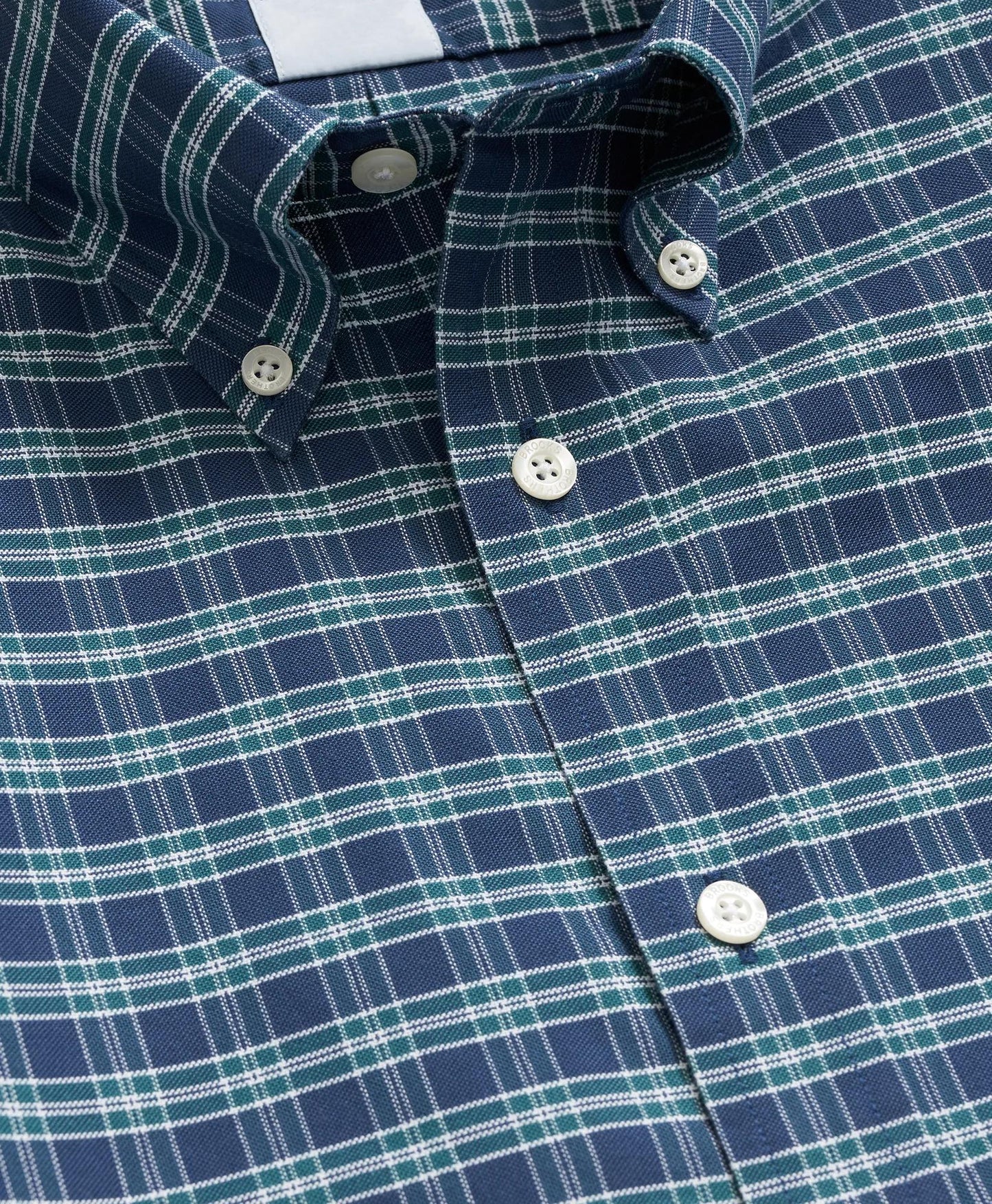 Stretch Non-Iron Oxford Button-Down Collar, Check Shirt | Brooks Brothers on sale