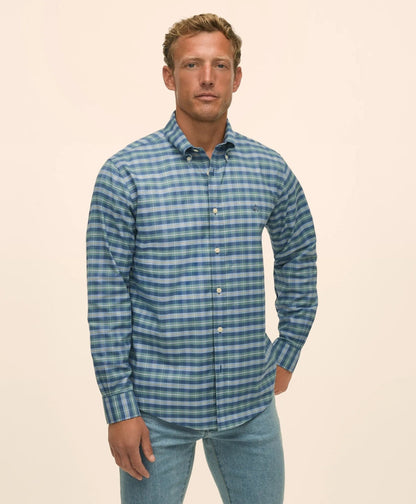 Stretch Non-Iron Oxford Button-Down Collar, Tartan Sport Shirt | Brooks Brothers on sale