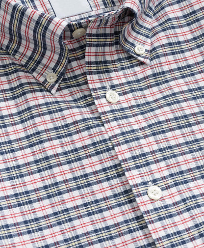 Stretch Non-Iron Oxford Button-Down Collar, Vintage Check Shirt | Brooks Brothers discount
