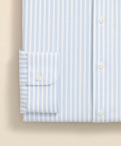 Stretch Supima® Cotton Non-Iron Ainsley Collar, Stripe Dress Shirt | Brooks Brothers discount