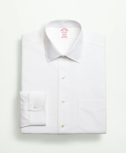 Stretch Supima® Cotton Non-Iron Pinpoint Oxford Ainsley Collar Dress Shirt | Brooks Brothers for sale