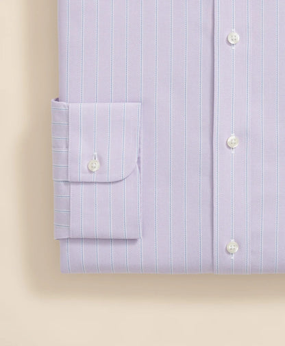 Stretch Supima® Cotton Non-Iron Royal Oxford Ainsley Collar, Striped Dress Shirt | Brooks Brothers cheap