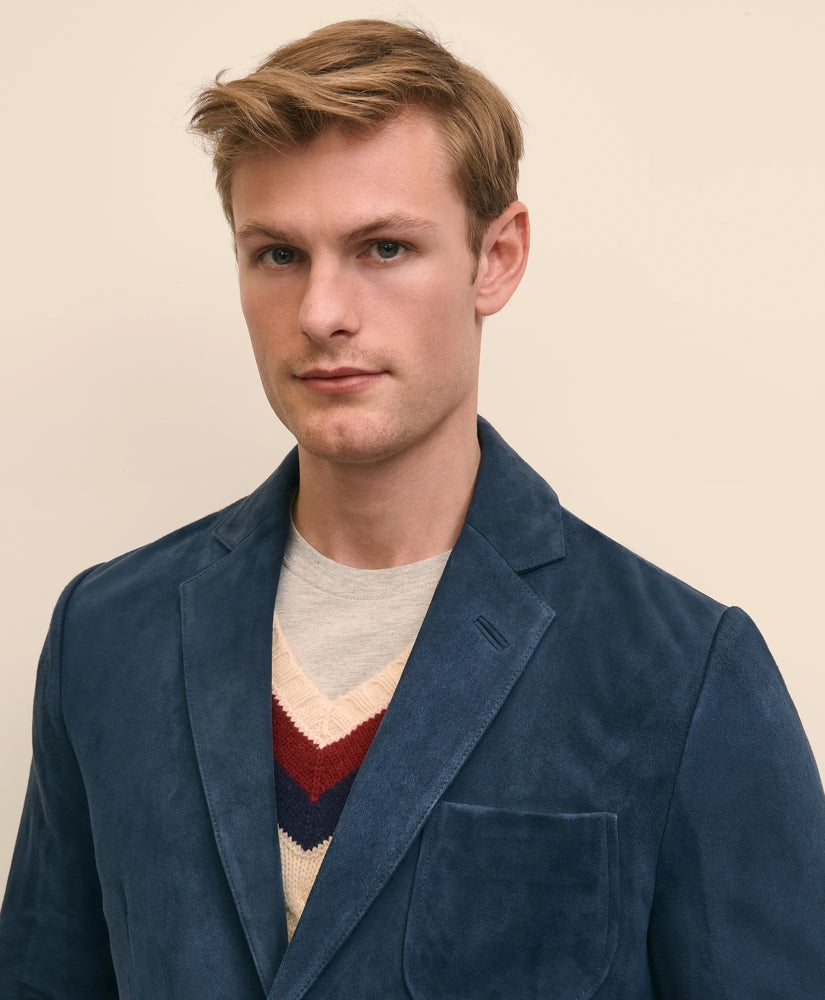 Suede Patch Pocket Sport Coat | Brooks Brothers online shop