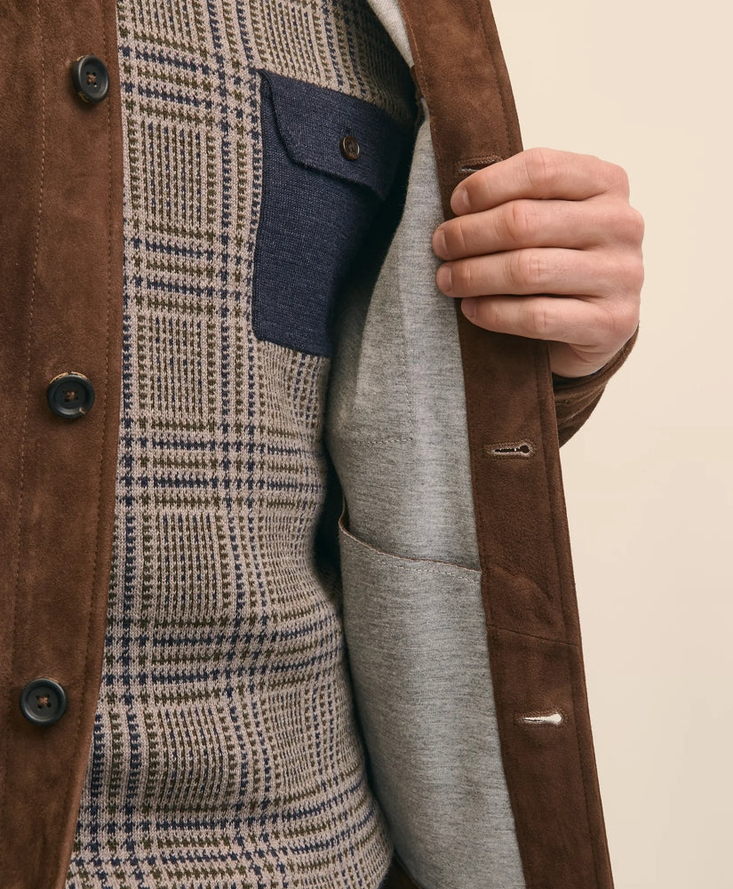 Suede Trucker Jacket | Brooks Brothers cheap