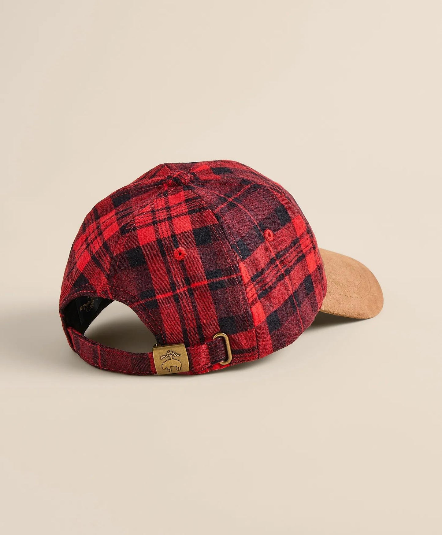 Suede Wool-Blend Plaid Baseball Cap | Brooks Brothers for sale