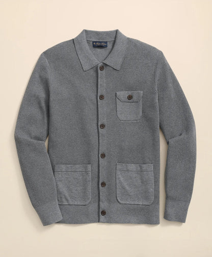 Supima® Cotton Chore Coat Sweater | Brooks Brothers for sale - US 2432