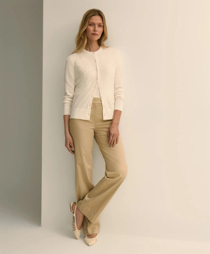 Supima® Cotton Floral Embroidered Cardigan | Brooks Brothers discount