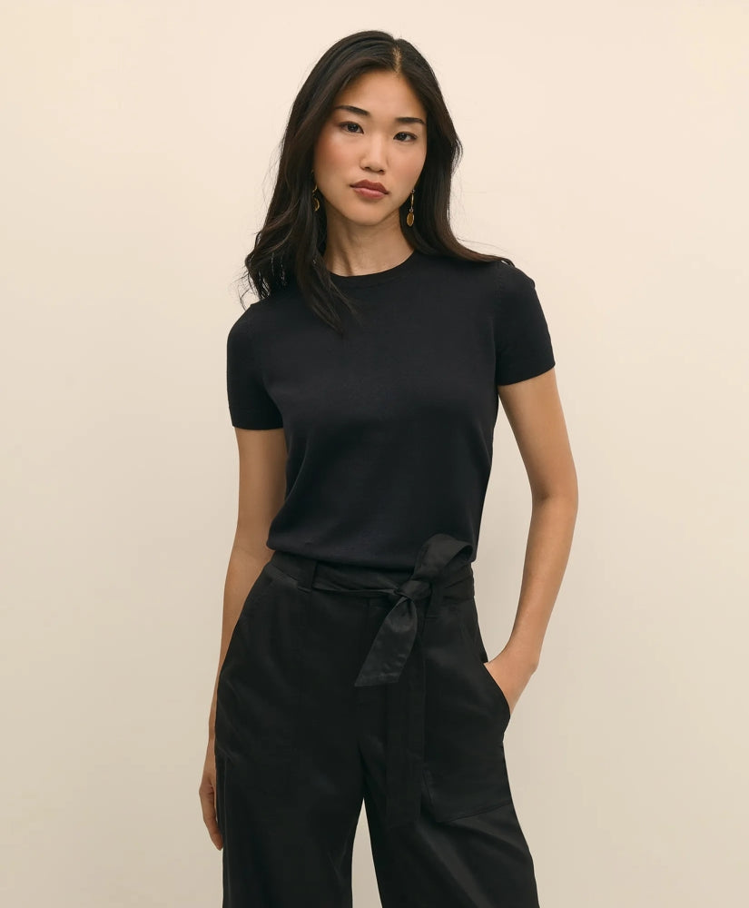 Supima® Cotton Jersey Short-Sleeve Sweater | Brooks Brothers on sale - US 1060