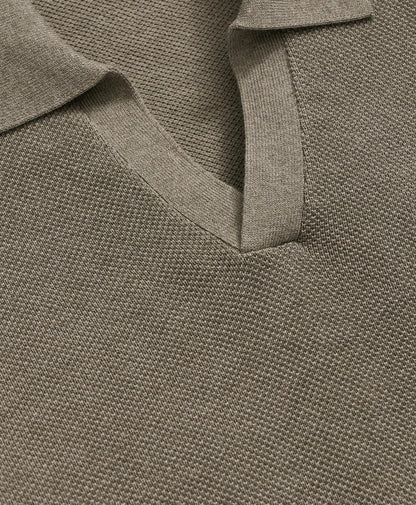 Supima® Cotton Pique Johnny Collar Sweater | Brooks Brothers sale