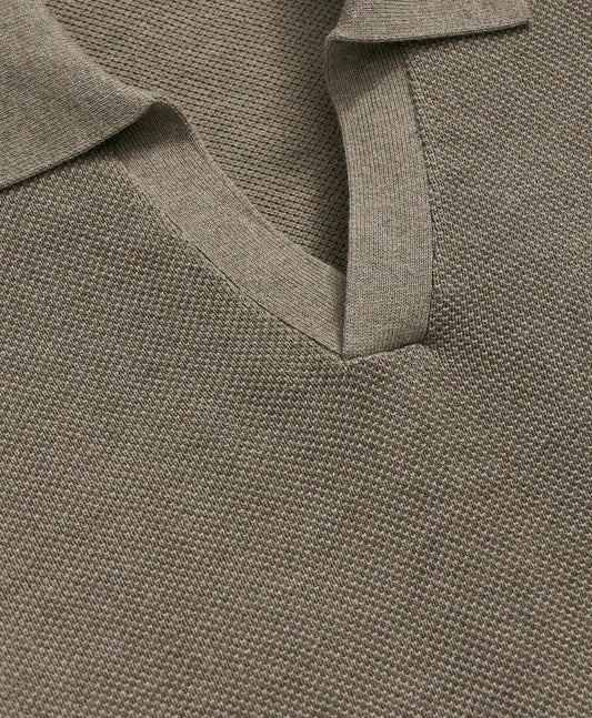 Supima® Cotton Pique Johnny Collar Sweater | Brooks Brothers sale