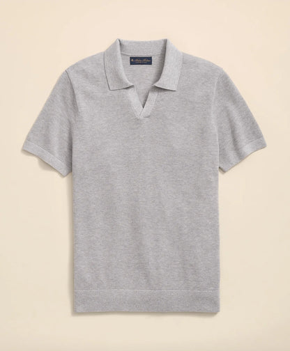 Supima® Cotton Pique Johnny Collar Sweater | Brooks Brothers sale - US 8960