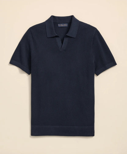 Supima® Cotton Pique Johnny Collar Sweater | Brooks Brothers sale - US 8960