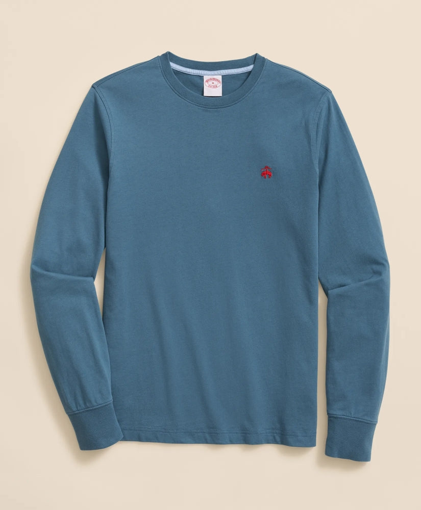 Supima® Cotton Long-Sleeve Logo T-Shirt | Brooks Brothers cheap - US 9565