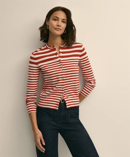 Supima® Cotton Variegated Stripe Cardigan | Brooks Brothers online shop - US 7686