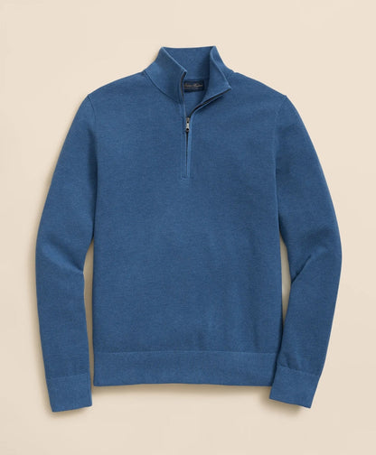 Supima® Cotton Pique Quarter-Zip Sweater | Brooks Brothers cheap - US 3933