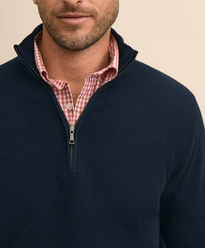 Supima® Cotton Pique Quarter-Zip Sweater | Brooks Brothers cheap