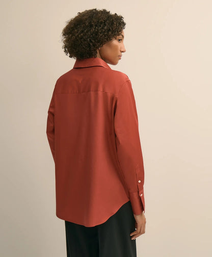 Supima® Cotton Sateen Relaxed Shirt | Brooks Brothers discount