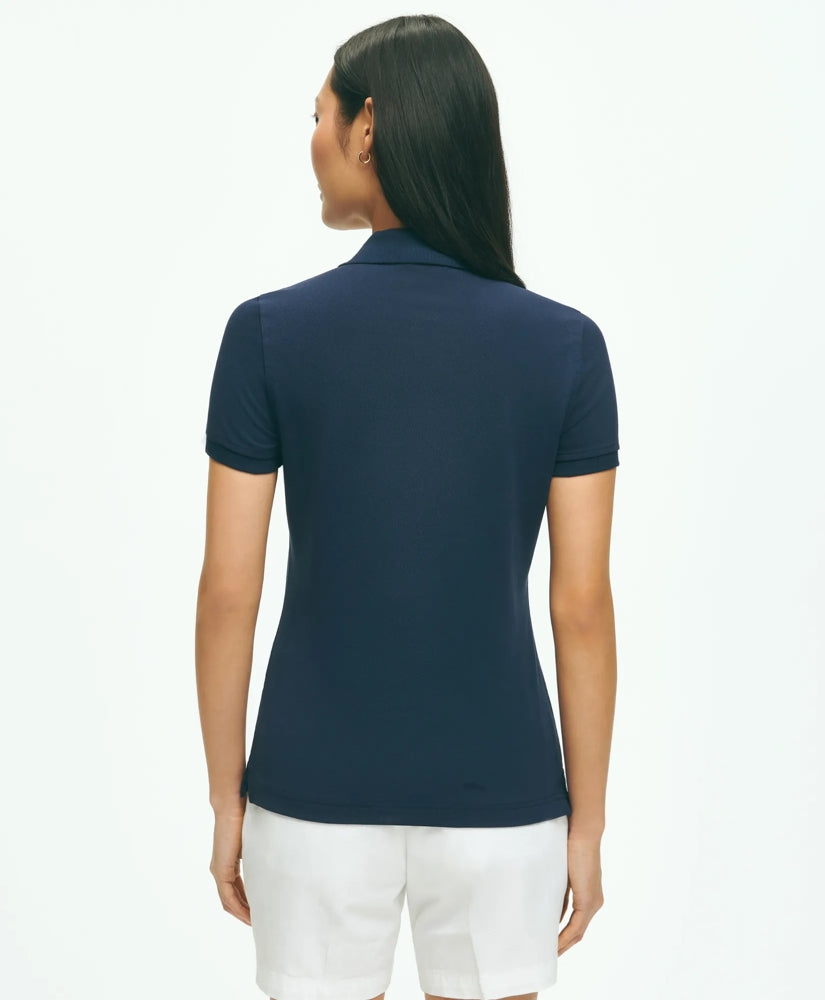Supima® Cotton Stretch Pique Polo Shirt | Brooks Brothers on sale