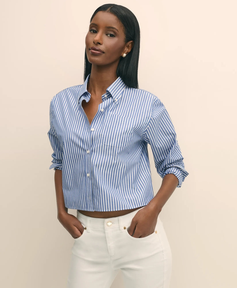 The Cropped Button-Down Shirt | Brooks Brothers cheap
