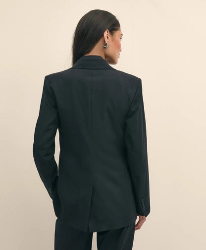 The Essentials Double-Breasted Peak Lapel Jacket in Wool Blend | Brooks Brothers online