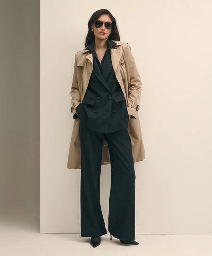 The Essentials Double-Breasted Peak Lapel Jacket in Wool Blend | Brooks Brothers online
