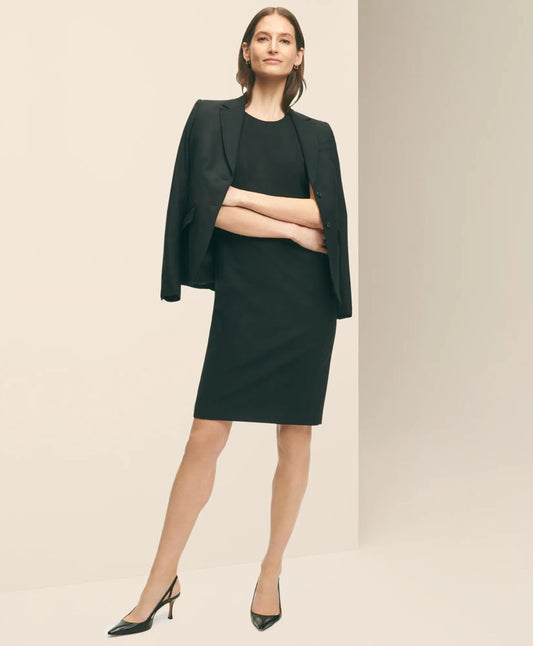 The Essentials Brooks Brothers Stretch Wool Sheath Dress | Brooks Brothers sale