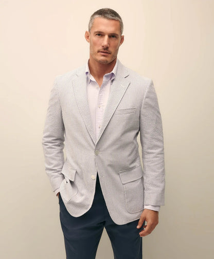 The No. 1 Sack Sport Coat in Cotton Seersucker | Brooks Brothers for sale