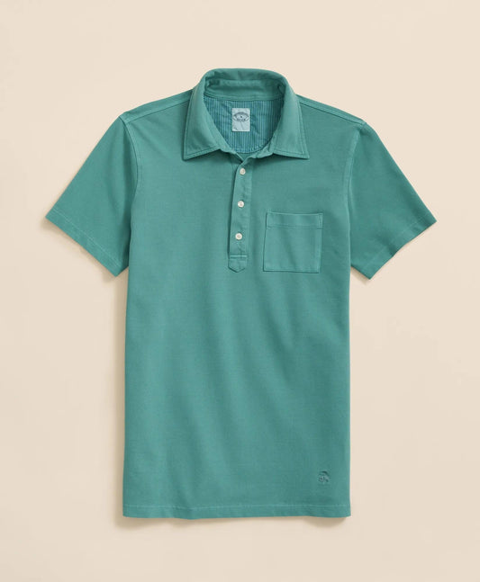The Vintage Short-Sleeve Garment Dyed Polo Shirt | Brooks Brothers online shop