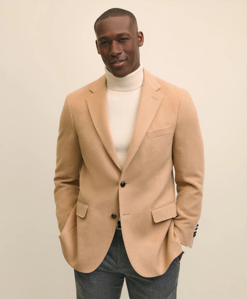 Traditional Fit Camel Hair Twill 1818 Sport Coat | Brooks Brothers on sale