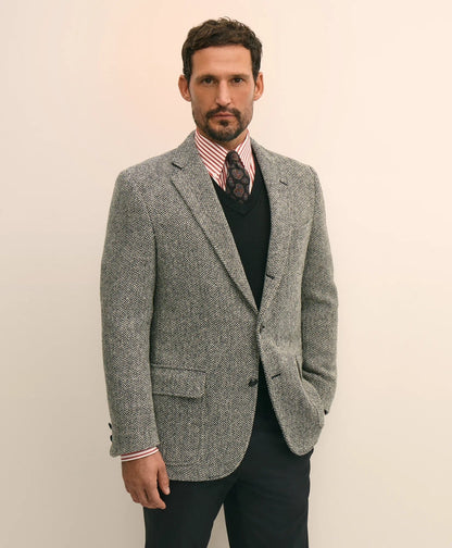No. 1 Sack Sport Coat in Harris Tweed | Brooks Brothers on sale