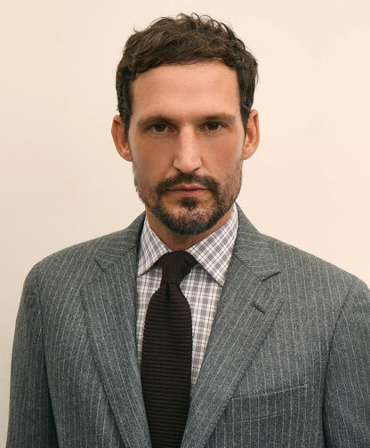 No. 1 Sack Suit in Pinstripe Wool Flannel | Brooks Brothers online shop