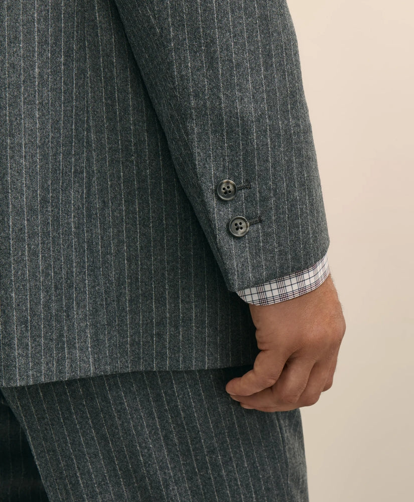 No. 1 Sack Suit in Pinstripe Wool Flannel | Brooks Brothers online shop