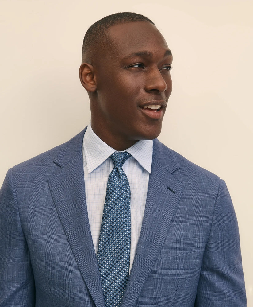 Traditional Fit Wool Check 1818 Suit | Brooks Brothers for sale