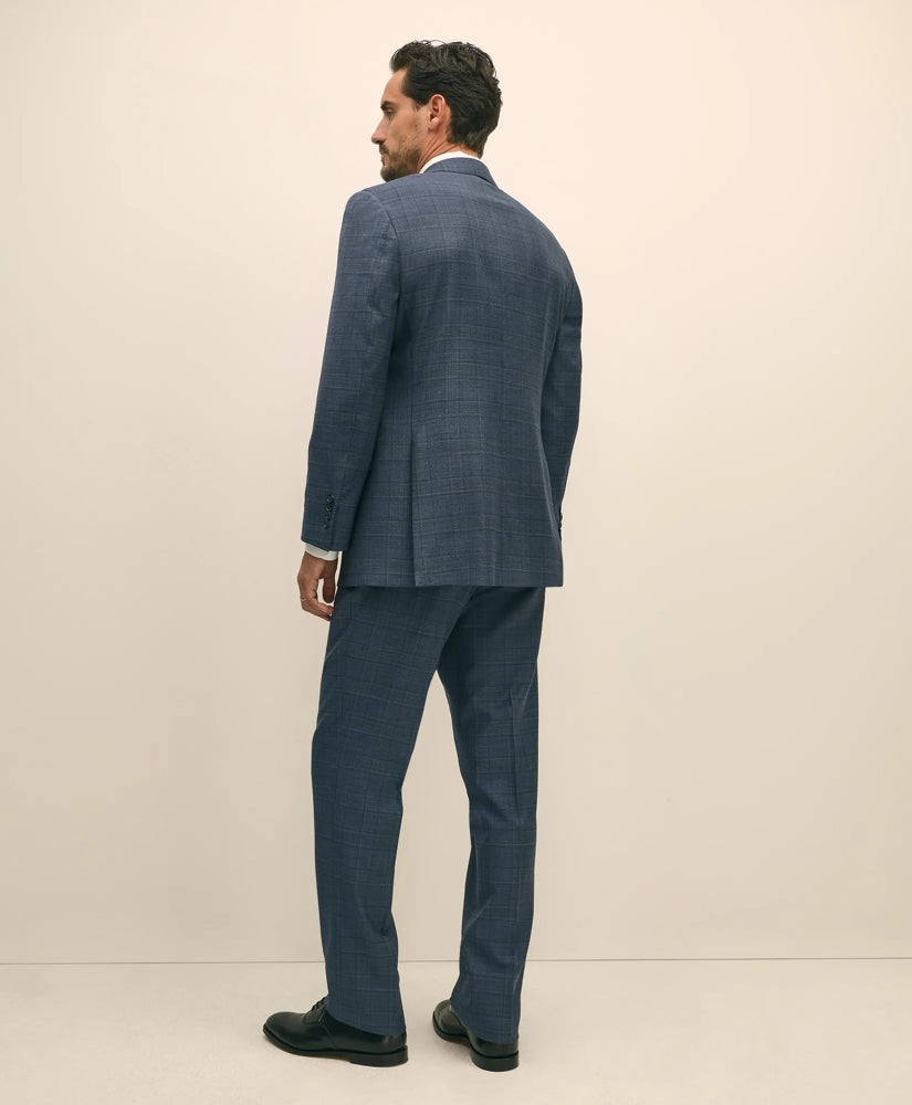 Traditional Fit Wool Check 1818 Suit | Brooks Brothers cheap