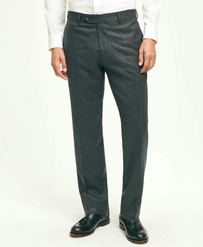 Traditional Fit Wool Flannel Dress Pants | Brooks Brothers discount - US 3733