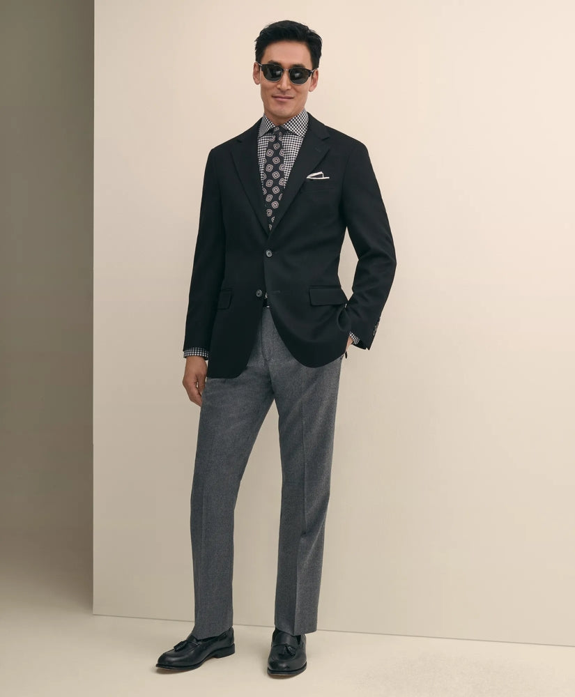 Traditional Fit Wool Flannel Dress Pants | Brooks Brothers discount - US 3733