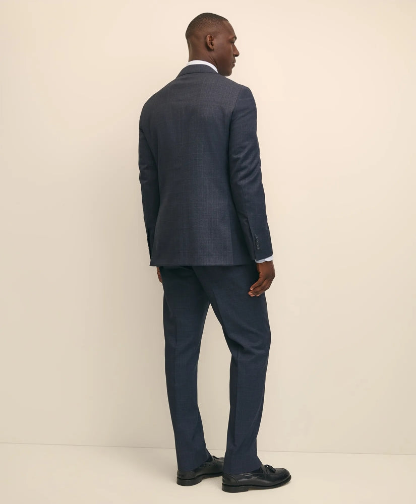 Traditional Fit Wool Windowpane 1818 Suit | Brooks Brothers online