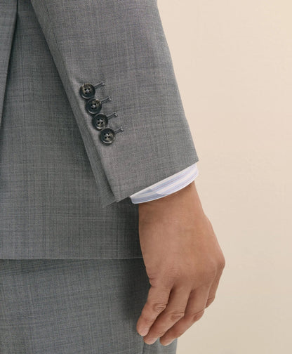 Traditional Fit Wool Sharkskin 1818 Suit | Brooks Brothers discount