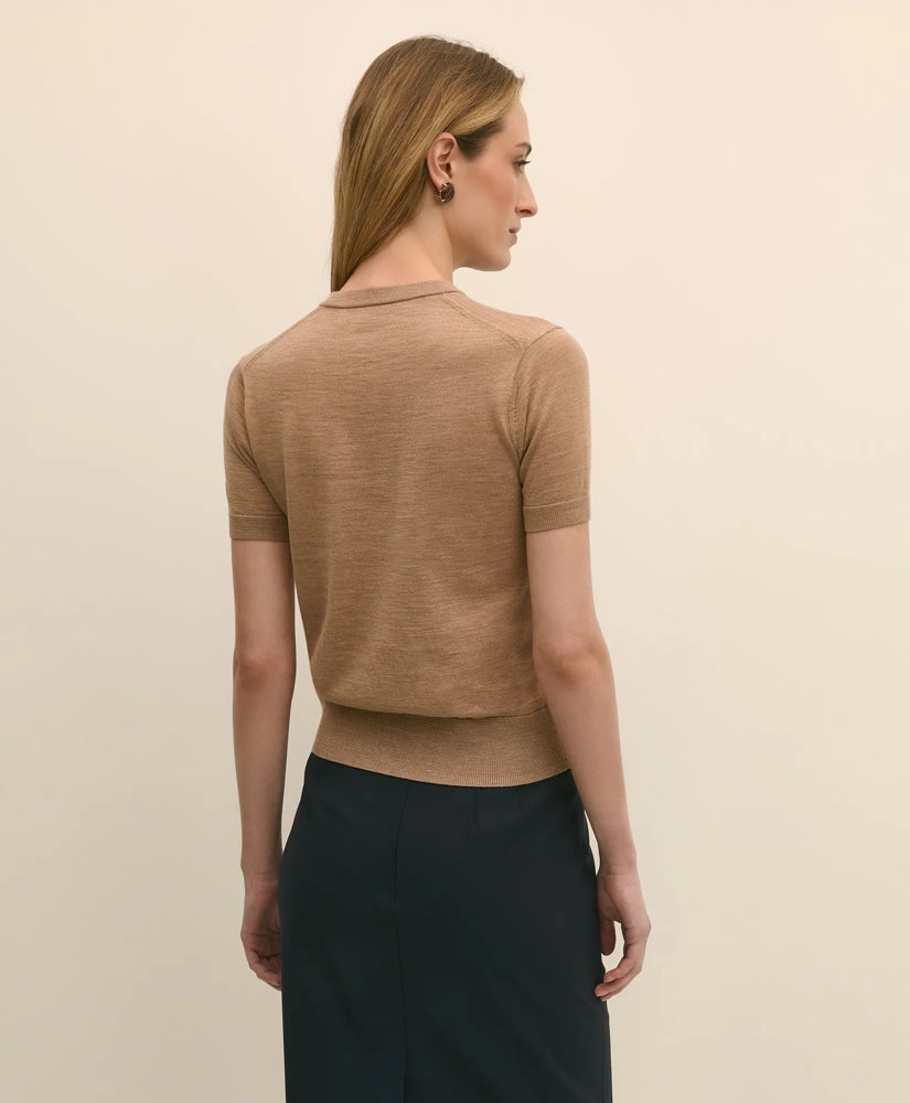 Ultimate Merino Wool Short-Sleeve Sweater Shell | Brooks Brothers sale