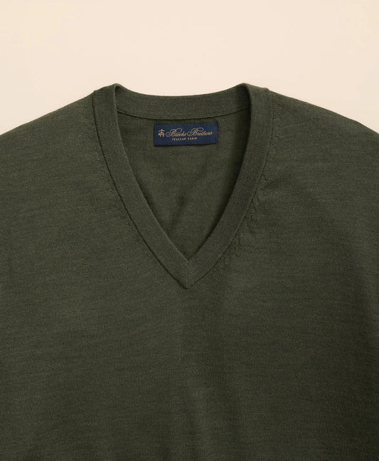 Ultimate Merino Wool V-Neck Sweater | Brooks Brothers discount
