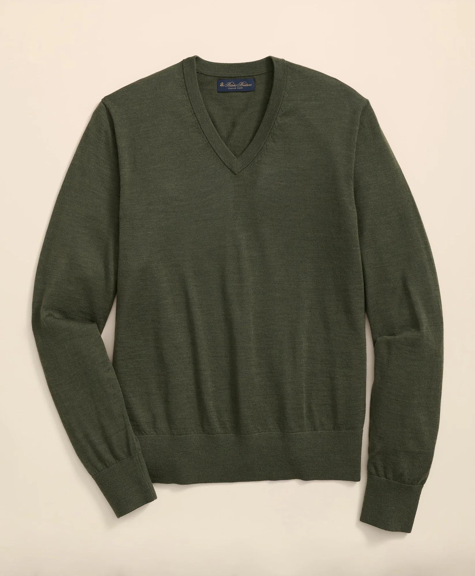 Ultimate Merino Wool V-Neck Sweater | Brooks Brothers discount