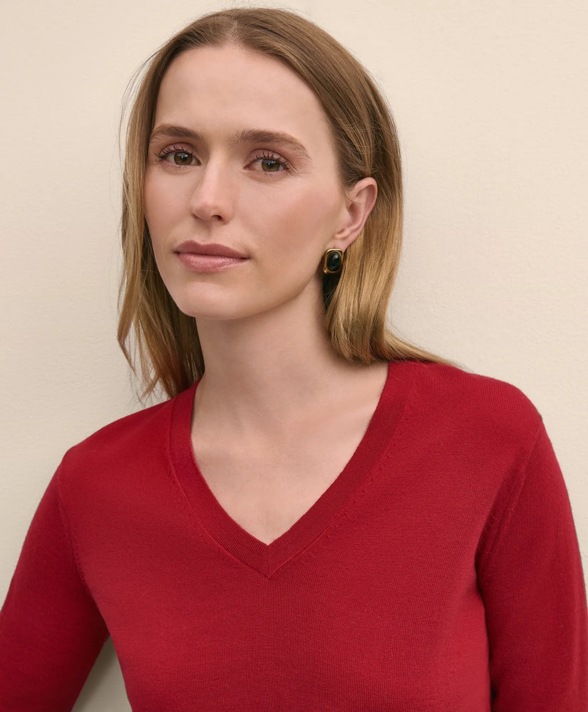 Ultimate Merino Wool V-Neck Sweater | Brooks Brothers online shop
