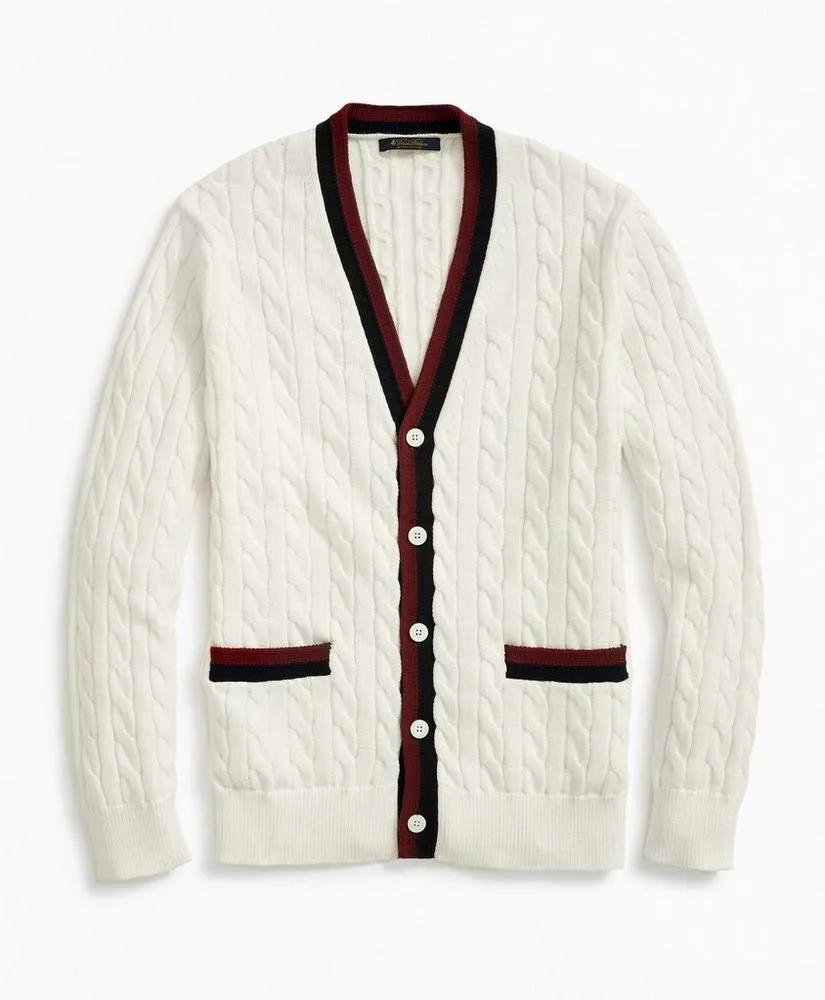 Vintage-Inspired Supima® Cotton Tennis Cardigan | Brooks Brothers sale