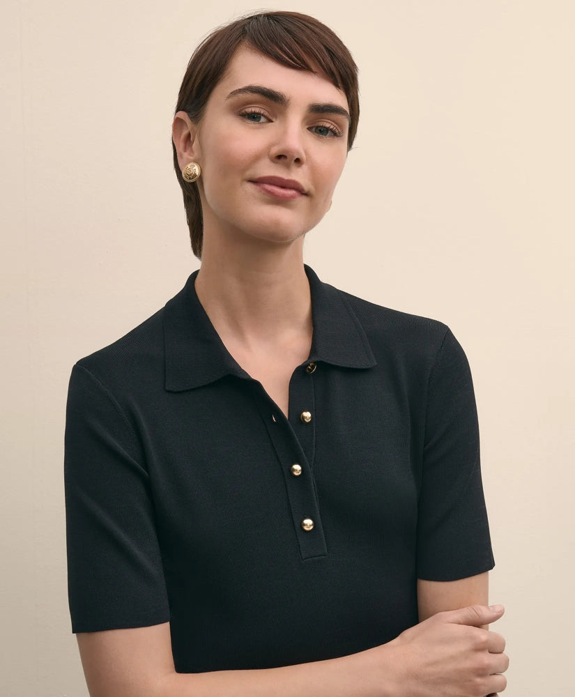 Viscose Polo Knit Dress | Brooks Brothers for sale